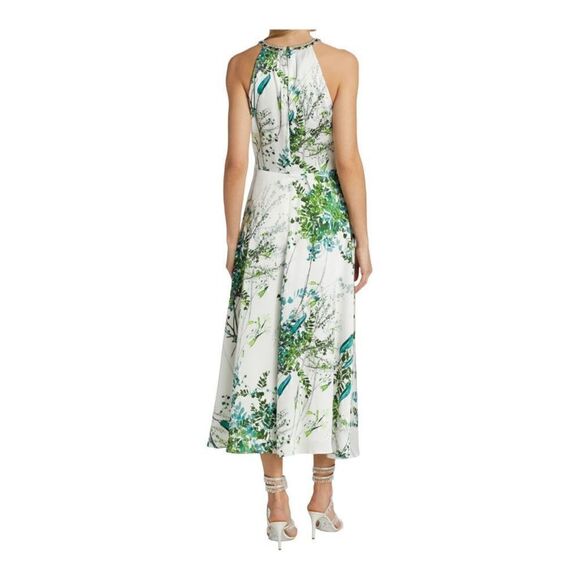 TERI JON by Rickie Freeman Embellished Halter Midi Dress Size 4 NWT - Picture 4 of 10